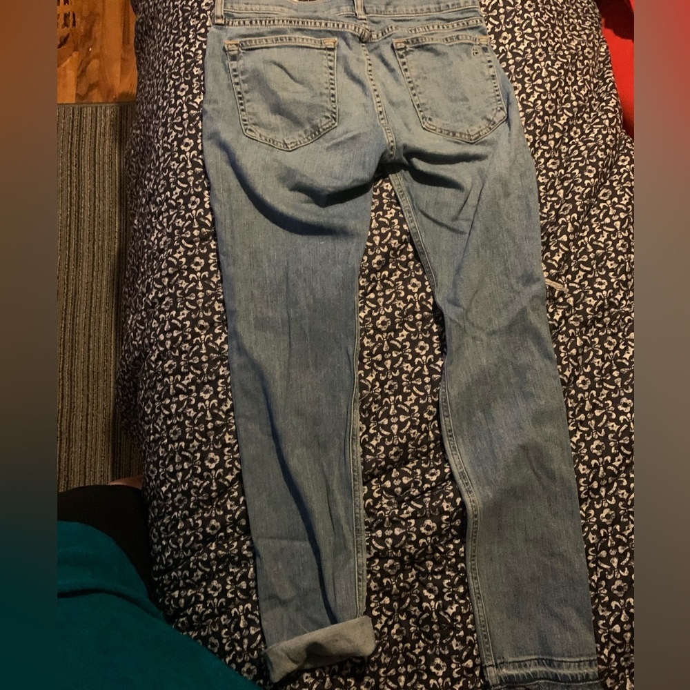 Rag & Bone Dre Released Hem Slim Boyfriend Jeans in Sunbury With distressing - Picture 8 of 10